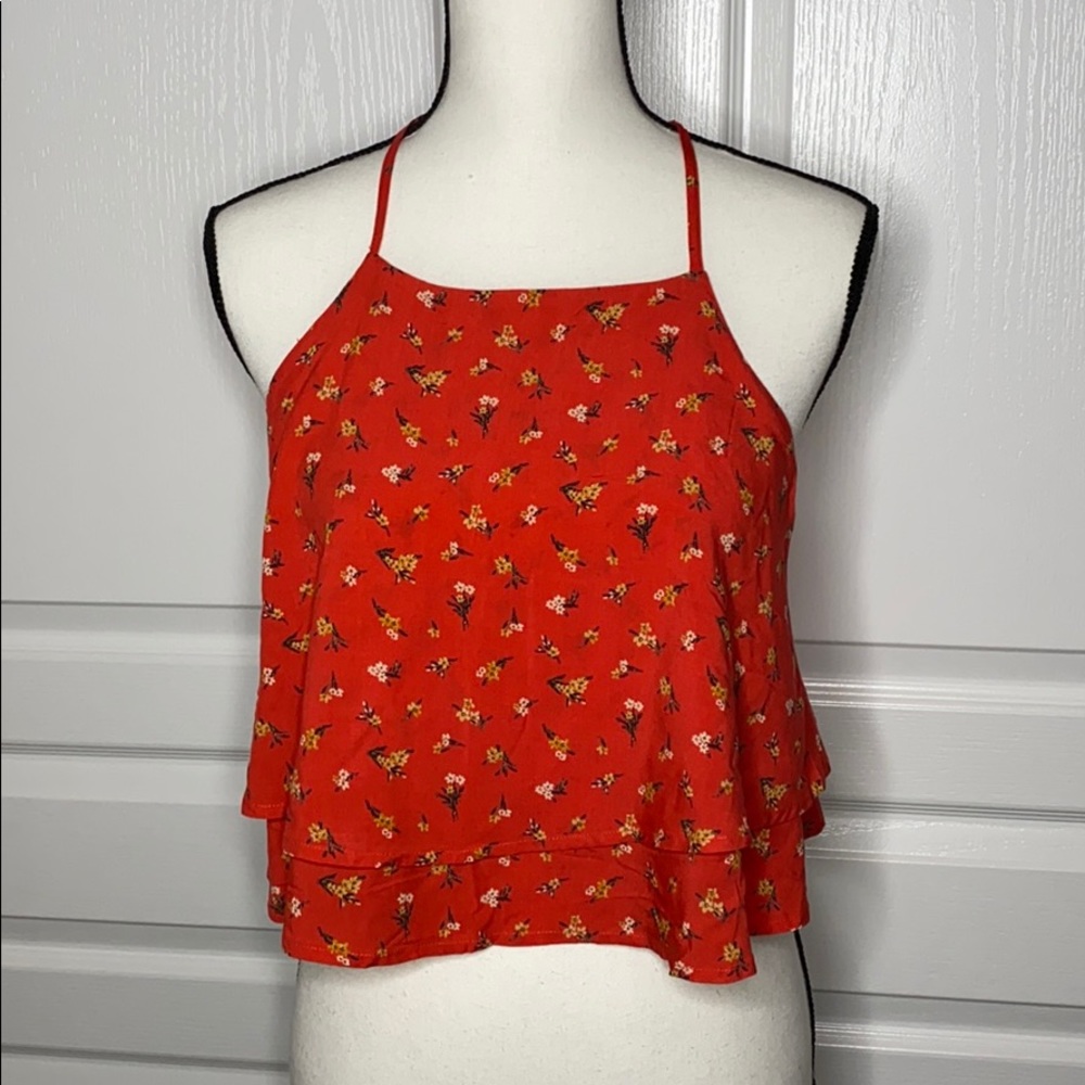 WOVEN BACKLESS CAMI - Picture 1 of 2